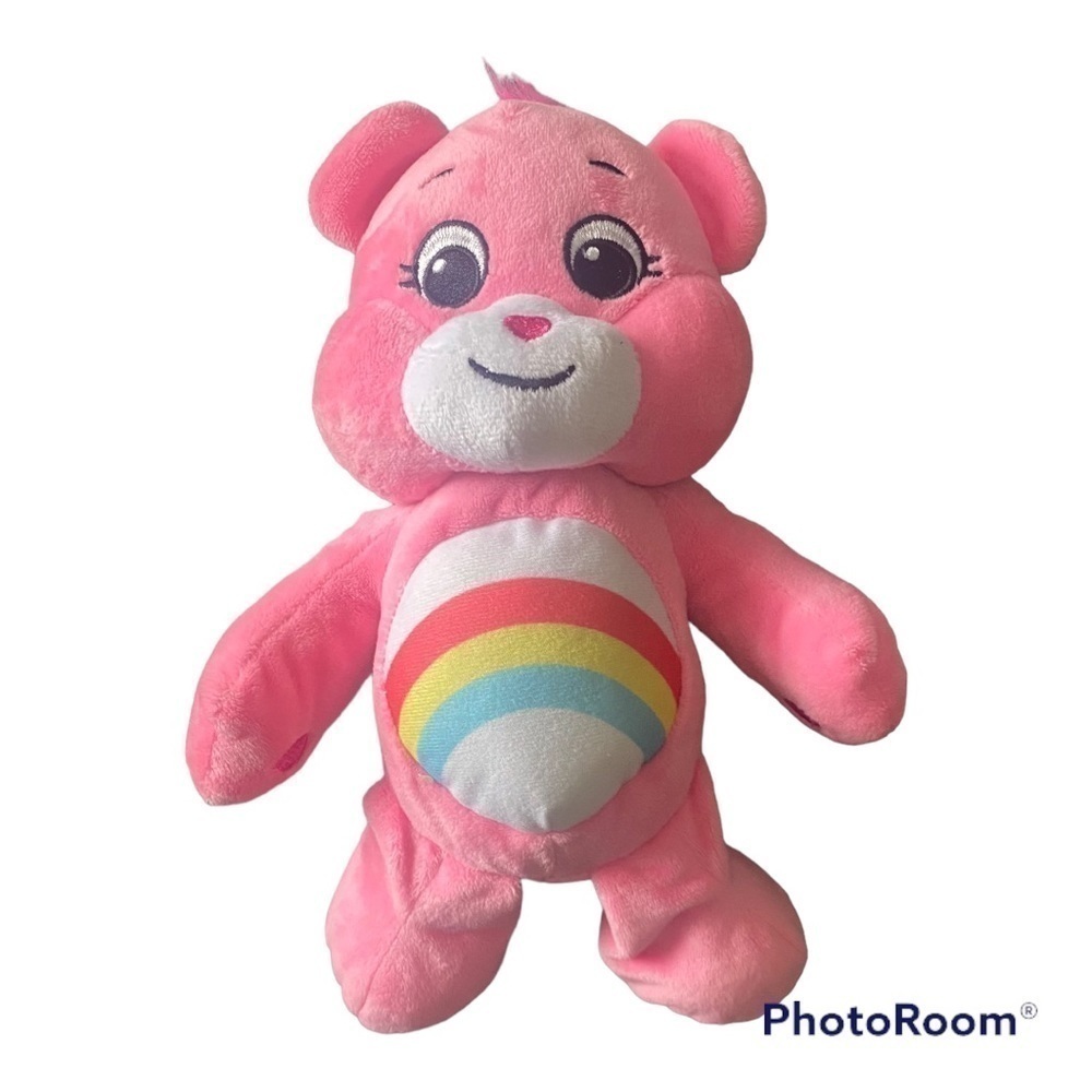 CARE BEAR-PINK RAINBOW BEAR-12 INCHES
